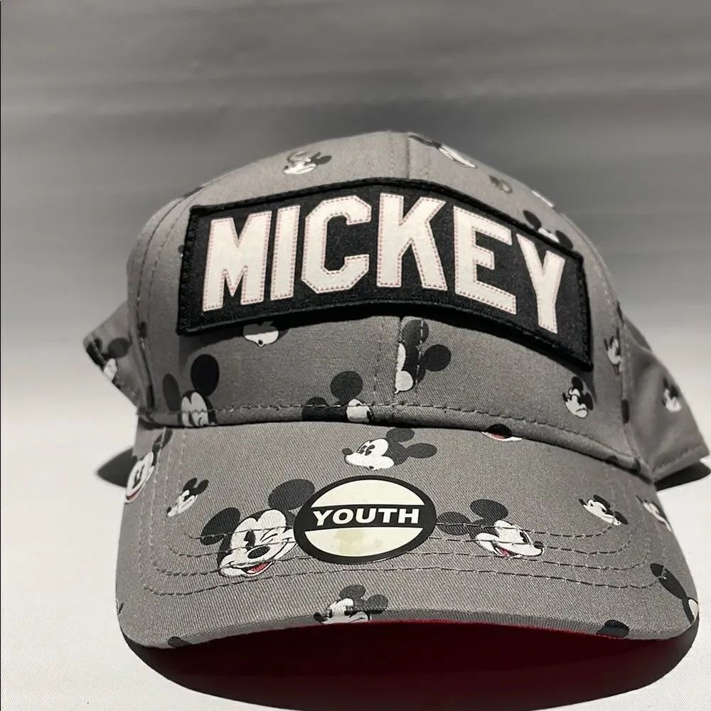 Disney Gray and Black Mickey Mouse Hat